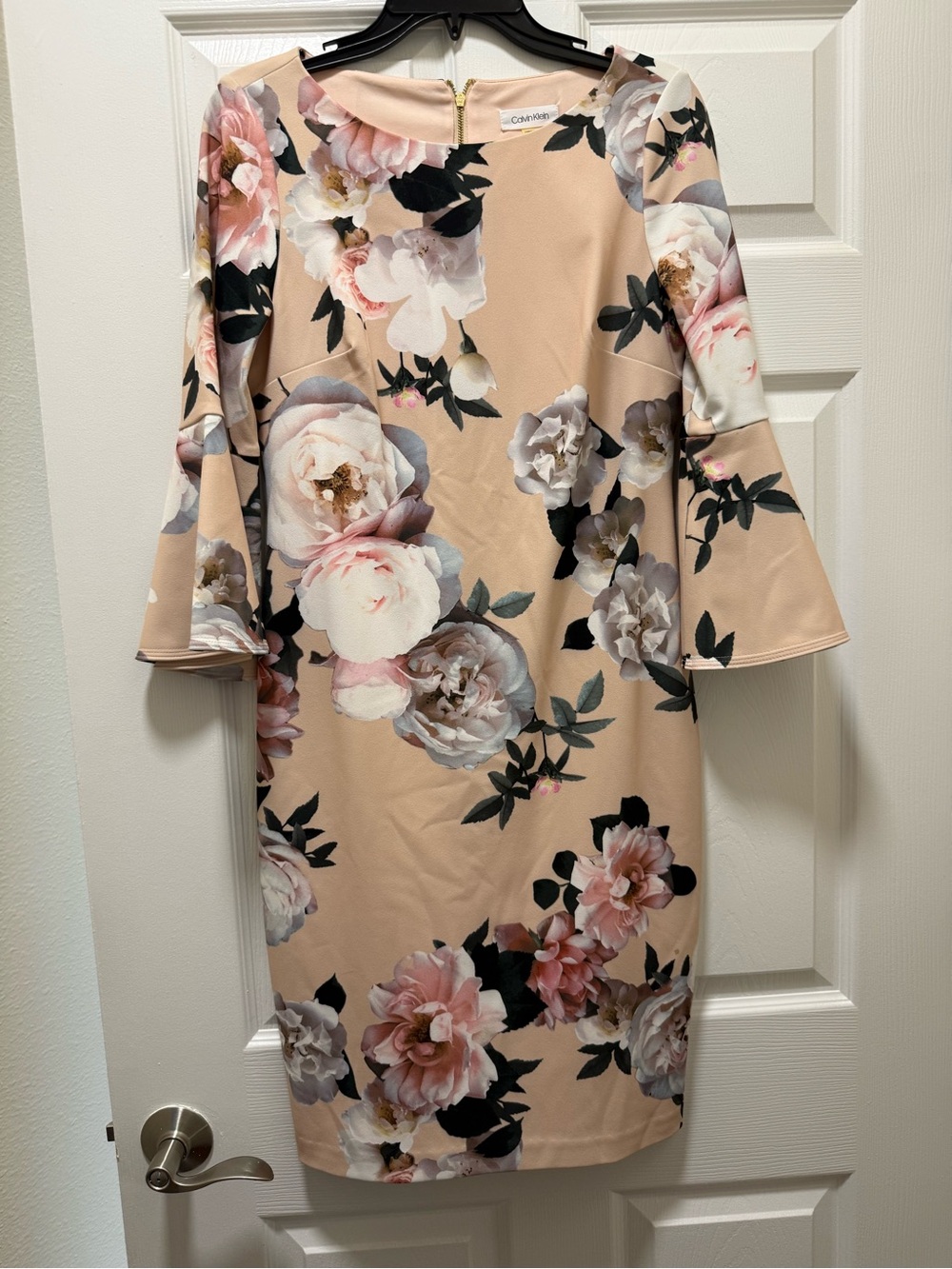 Calvin Klein Floral Bell Sleeve Dress women’s 8